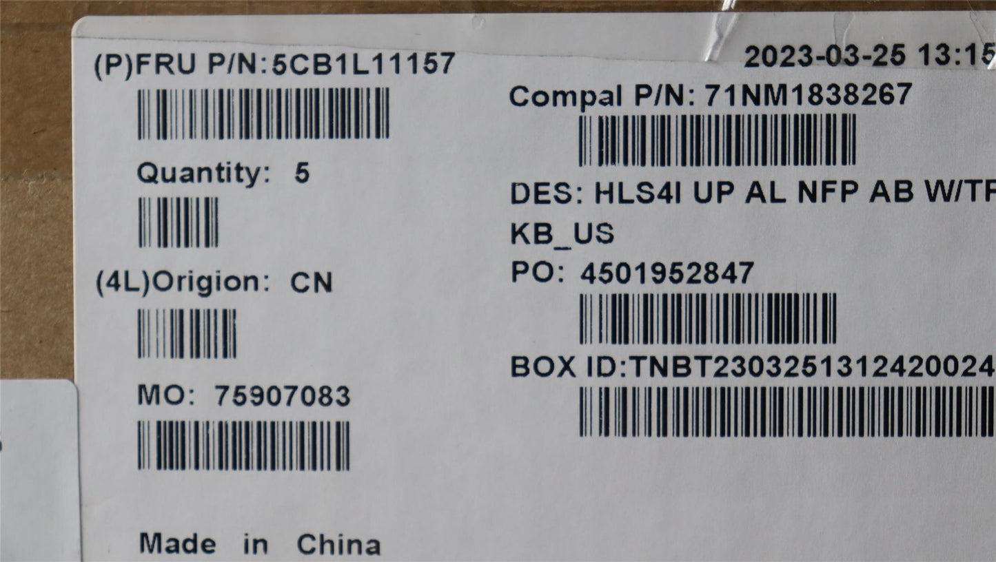 Lenovo IdeaPad 5 14IRL8 5 14ABR8 Palmrest Cover Touchpad Keyboard 5CB1L11157