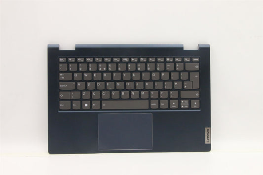 Lenovo Yoga 14s G2 IAP Palmrest Cover Touchpad Keyboard UK Abyss Blue 5CB1J10047