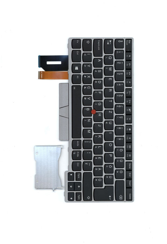 Lenovo ThinkPad T480s L380 L390 E480 E490 Keyboard Hungarian Silver 01YN435