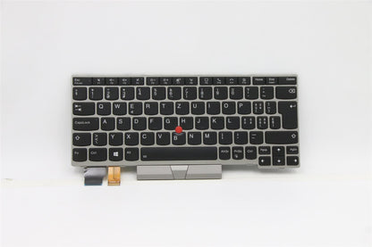 Lenovo ThinkPad L13 Gen 2 s Keyboard Swiss Silver Backlit 5N20V43638