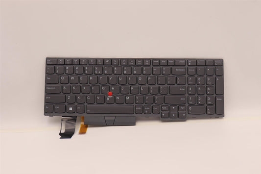 Lenovo ThinkPad T15 Gen 2 P15s Gen 2 Keyboard US Euro Black Backlit 5N21B08476