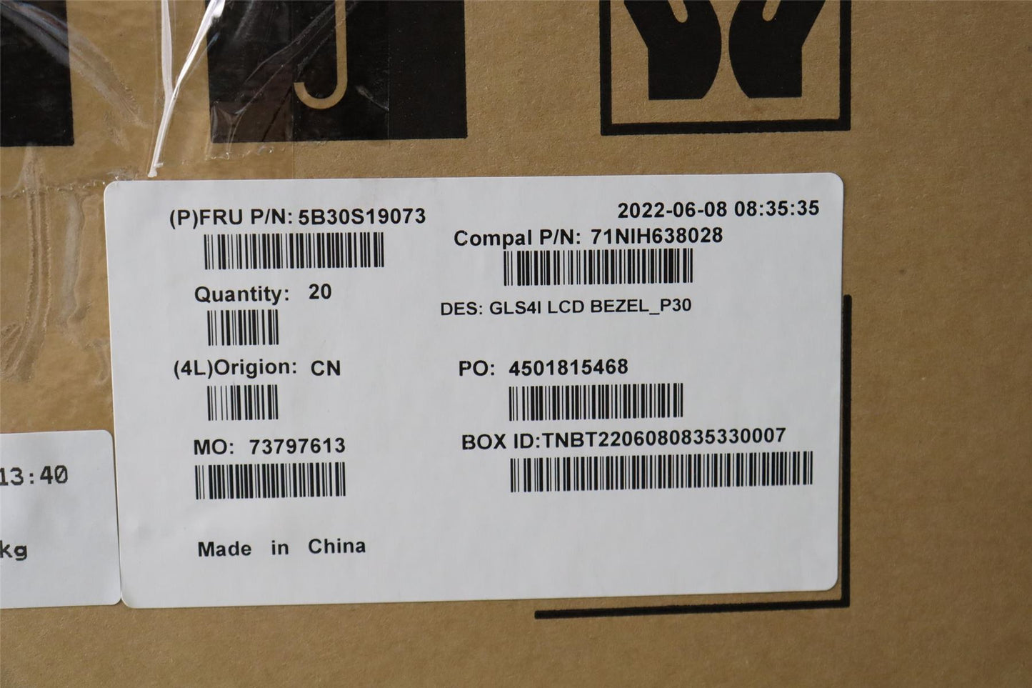 Lenovo LCD Bezel C 82SD 3.0t 5B30S19073